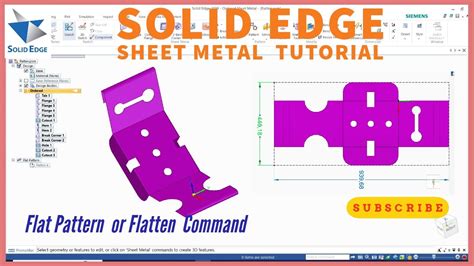 sheet metal flatten and drawing config 